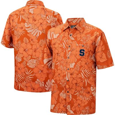 Men's Colosseum Orange Syracuse Orange The Dude Camp Button-Up Shirt