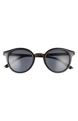 AIRE Astro 50mm Round Sunglasses in Black /Smoke Mono