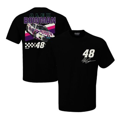 Men's Hendrick Motorsports Team Collection Charcoal Alex Bowman ally Front Runner T-Shirt