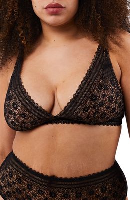 Playful Promises Lace Bralette in Black