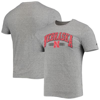 Men's League Collegiate Wear Heathered Gray Nebraska Huskers Upperclassman Reclaim Recycled Jersey T-Shirt in Heather Gray