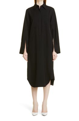 Maria McManus Long Sleeve Shirt Dress in Black
