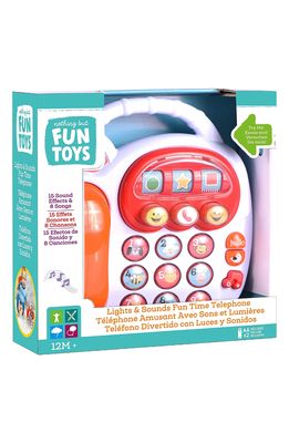 Nothing But Fun Lights & Sounds Fun Time Telephone Toy in White