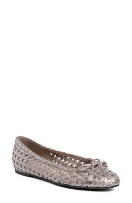 ALI MACGRAW Woven Ballet Flat in Pewter