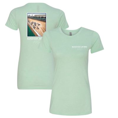 Dyehard Supply Women's Mint Green Kentucky Derby 146 Art Of The Derby T-Shirt