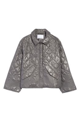 Cecilie Bahnsen Quilted Jacket in Grey