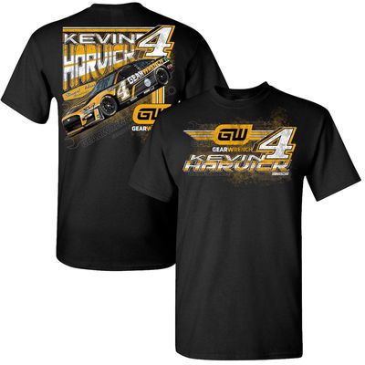 Men's Stewart-Haas Racing Team Collection Black Kevin Harvick Car T-Shirt