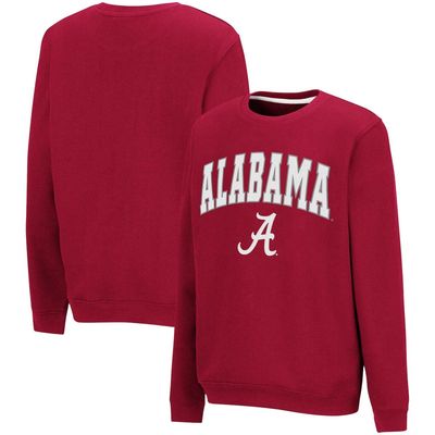 Youth Colosseum Crimson Alabama Crimson Tide Campus Pullover Sweatshirt