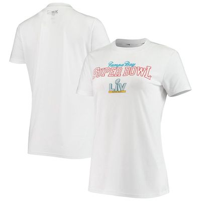 Women's MSX by Michael Strahan White Super Bowl LV Tampa Bay Tri-Blend T-Shirt