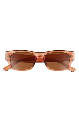AIRE Galactica 50mm Rectangular Sunglasses in Tea /Brown Mono