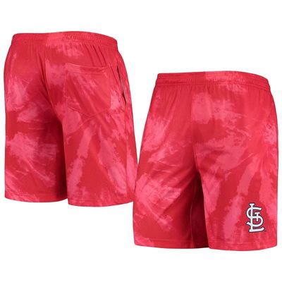 Men's FOCO Red St. Louis Cardinals Tie-Dye Training Shorts