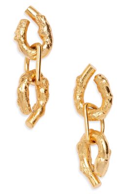 Crisobela Jewelry Herradura Drop Earrings in Gold