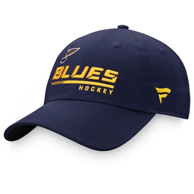 Men's Fanatics Branded Navy St. Louis Blues Authentic Pro Locker Room Adjustable Hat