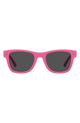 CHIARA FERRAGNI 50mm Square Sunglasses in Pink/Grey