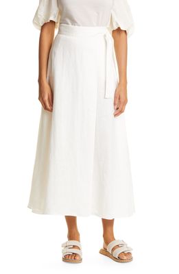 Careste Zara Organic Cotton Wrap Skirt in White