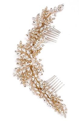 Brides & Hairpins Serena Crystal Hair Comb in Gold