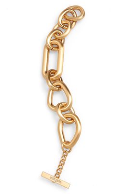 Cult Gaia Reyes Chain Bracelet in Brushed Brass