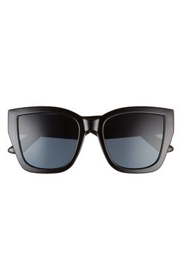 AIRE Haedus 53mm Cat Eye Sunglasses in Black /Smoke Mono