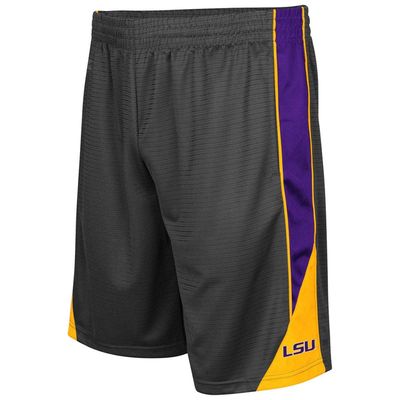 Men's Colosseum Charcoal LSU Tigers Turnover Shorts