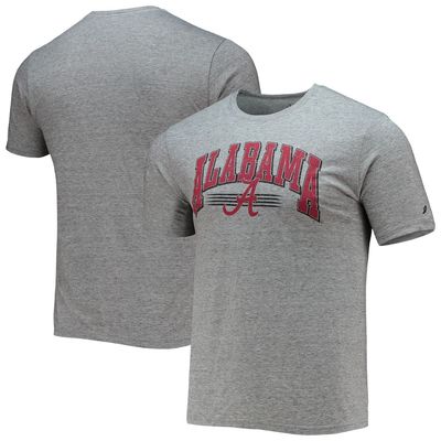 Men's League Collegiate Wear Heathered Gray Alabama Crimson Tide Upperclassman Reclaim Recycled Jersey T-Shirt in Heather Gray