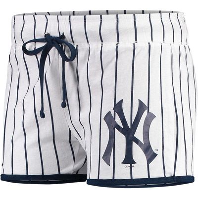 Women's Concepts Sport White/Navy New York Yankees Vigor Sleep Shorts