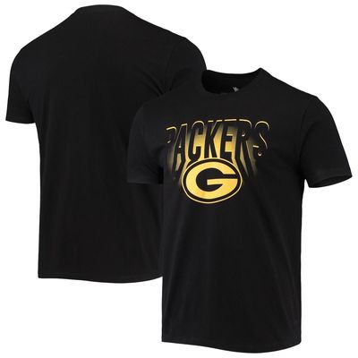 Men's Junk Food Black Green Bay Packers Spotlight T-Shirt