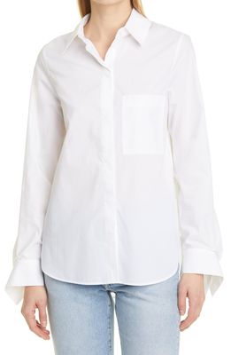 TWP The Boyfriend Cotton Button-Up Shirt in White