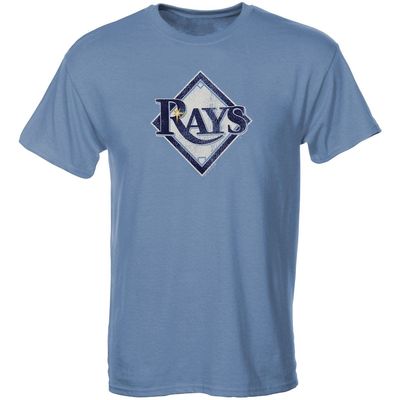 SOFT AS A GRAPE Tampa Bay Rays Youth Distressed Logo T-Shirt - Light Blue