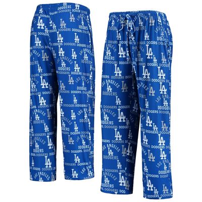 Men's Concepts Sport Royal Los Angeles Dodgers Flagship Allover Print Sleep Pants