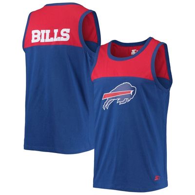 Men's Starter Royal/Red Buffalo Bills Team Touchdown Fashion Tank Top