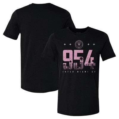 500 LEVEL Men's Black Inter Miami CF 954 Area Code T-Shirt
