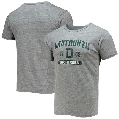 Men's League Collegiate Wear Heathered Gray Dartmouth Big Green Volume Up Victory Falls Tri-Blend T-Shirt in Heather Gray