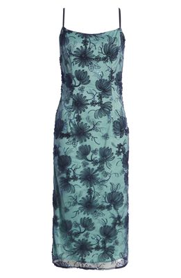 JS Collections Alessia Sleeveless Dress in Oxford Blue