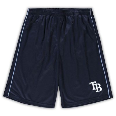 PROFILE Men's Navy Tampa Bay Rays Big & Tall Mesh Shorts