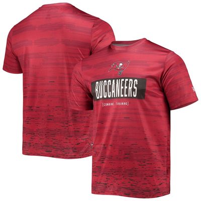 Men's New Era Red Tampa Bay Buccaneers Combine Authentic Sweep T-Shirt