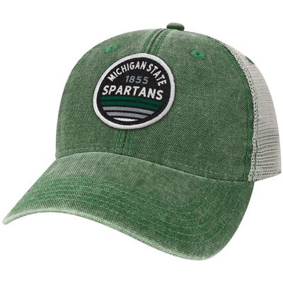 LEGACY ATHLETIC Men's Green Michigan State Spartans Sunset Dashboard Trucker Snapback Hat