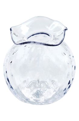 Mariposa Pineapple Textured Bud Vase in Clear