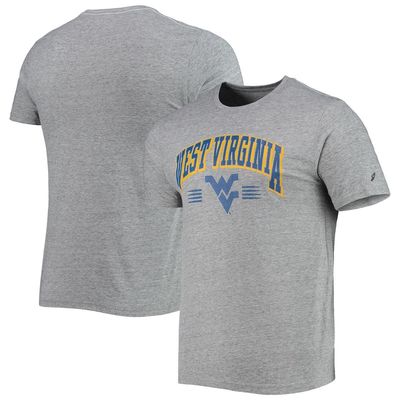 Men's League Collegiate Wear Heathered Gray West Virginia Mountaineers Upperclassman Reclaim Recycled Jersey T-Shirt in Heather Gray