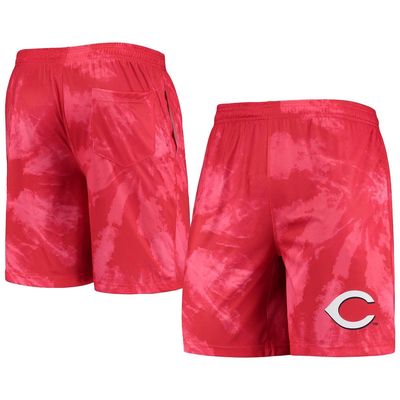 Men's FOCO Red Cincinnati Reds Tie-Dye Training Shorts