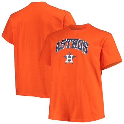 PROFILE Men's Orange Houston Astros Big & Tall Secondary Logo T-Shirt