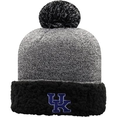 Women's Top of the World Black Kentucky Wildcats Snug Cuffed Knit Hat with Pom