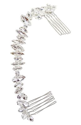 Brides & Hairpins Harlow Crystal Crown Comb in Classic Silver