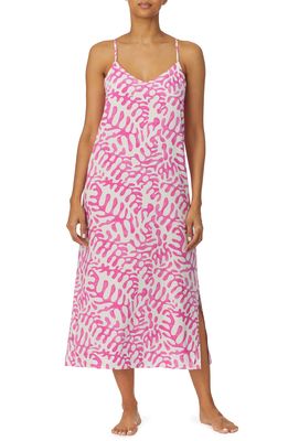 Refinery29 Print Nightgown in Pink Print