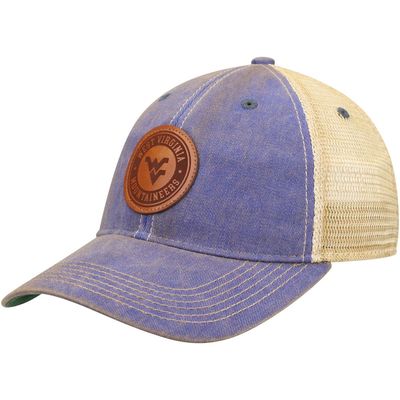 LEGACY ATHLETIC Men's Navy West Virginia Mountaineers Target Old Favorite Trucker Snapback Hat