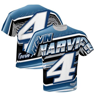 Men's Stewart-Haas Racing Team Collection White Kevin Harvick Sublimated Speedster T-Shirt