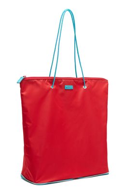 Medea Market Bag Tote in Red/Celest