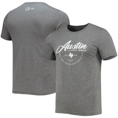 Men's Ahead Heathered Gray WGC-Dell Technologies Match Play ATX Tri-Blend T-Shirt in Heather Gray
