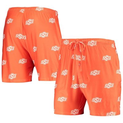 Men's Concepts Sport Orange Oklahoma State Cowboys Flagship Allover Print Jam Shorts