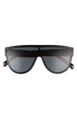 AIRE Continuum 133mm Shield Sunglasses in Black /Cool Smoke Grad