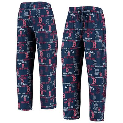 Men's Concepts Sport Navy Boston Red Sox Flagship Allover Print Sleep Pants